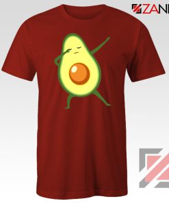 Funny Dabbing Avocado Red Tshirt