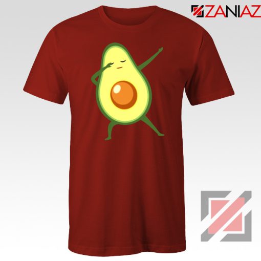 Funny Dabbing Avocado Red Tshirt