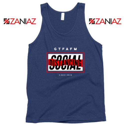 GTFAFM Coronavirus Navy Blue Tank Top