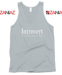 Introvert Social Distancing is Life Sport Grey Tank Top