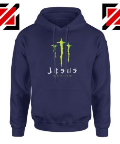 Jesus Savior Navy Blue Hoodie