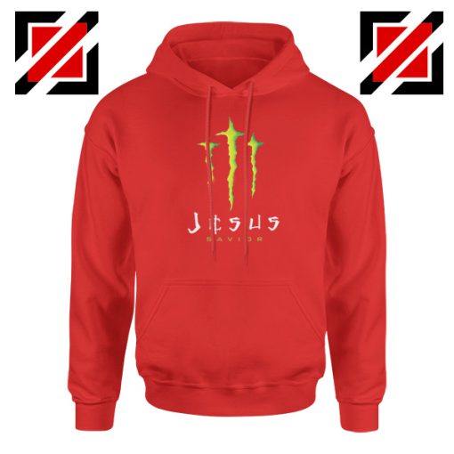 Jesus Savior Red Hoodie