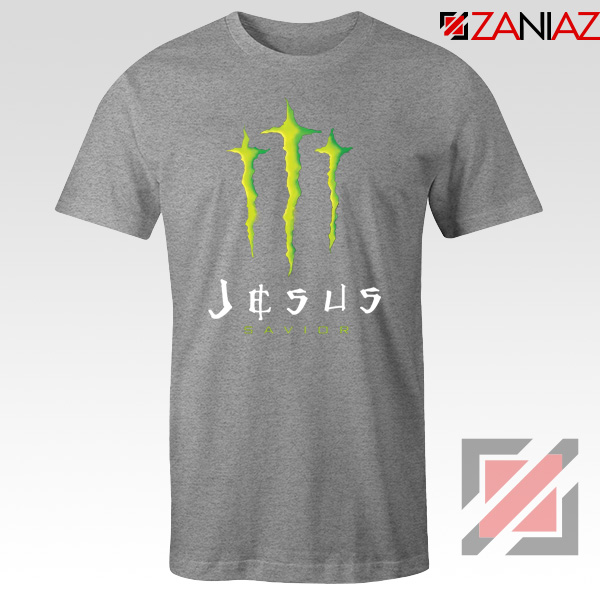 Jesus Savior Tshirt Funny Monster Energy S-3XL