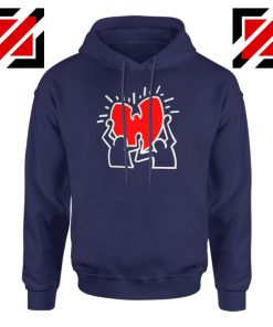 Keith Haring Rapper Navy Blue Hoodie