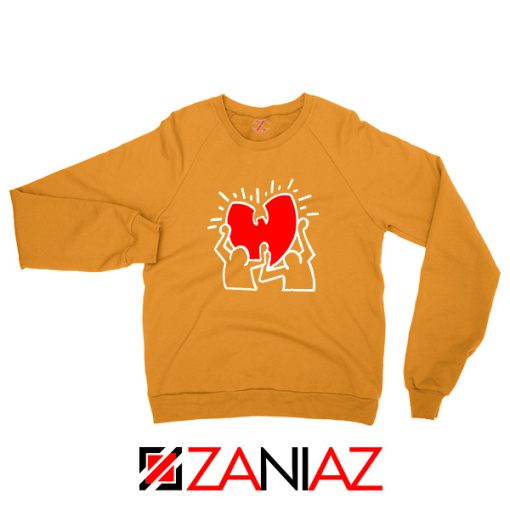 Keith Haring Rapper Orange Sweatshirt