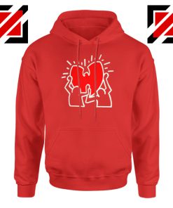 Keith Haring Rapper Red Hoodie