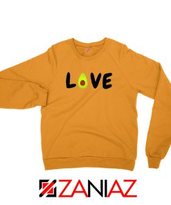 Love Avocado Orange Sweatshirt