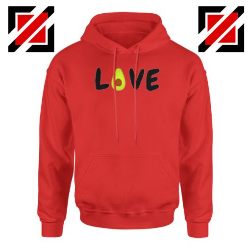 Love Avocado Red Hoodie