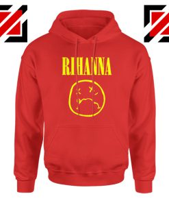 Nirvana Rihanna Red Hoodie