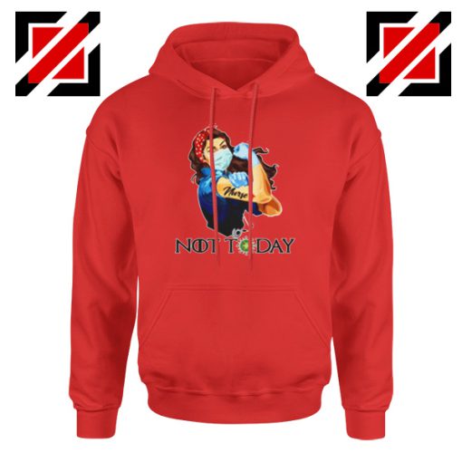 Nurse Not Today Coronavirus Red Hoodie