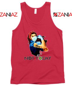 Nurse Not Today Coronavirus Red Tank Top