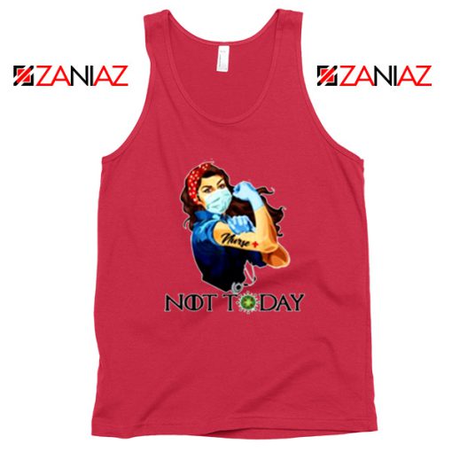 Nurse Not Today Coronavirus Red Tank Top