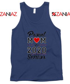 Proud Mom of a 2020 Senior Navy Blue Tank Top