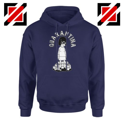 QuaranTINA Navy Blue Hoodie