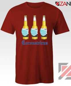 Quarantine Beer Mask Red Virus Tshirt