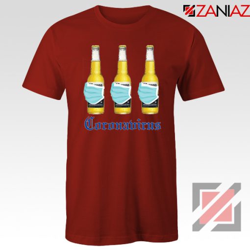 Quarantine Beer Mask Red Virus Tshirt