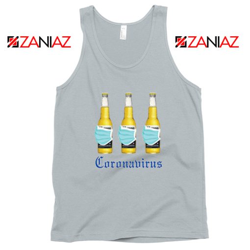 Quarantine Beer Mask Virus Sport Grey Tank Top