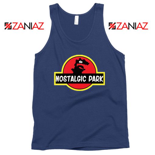 Reptar Nostalgic Park Navy Blue Tank Top