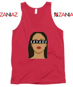 Rihanna Savage Red Tank Top