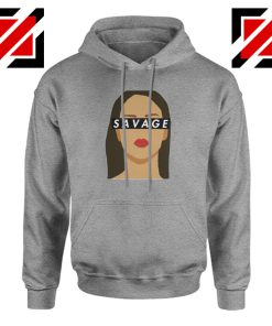 Rihanna Savage Sport Grey Hoodie