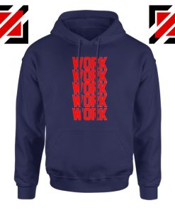 Rihanna Work Work Navy Blue Hoodie