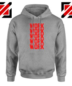 Rihanna Work Work Sport Grey Hoodie