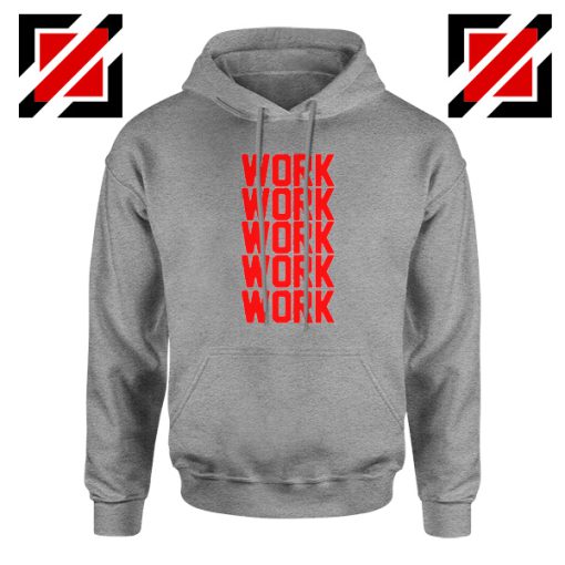 Rihanna Work Work Sport Grey Hoodie