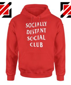 Socially Distant Social Club Red Hoodie