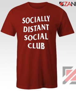 Socially Distant Social Club Red Tshirt