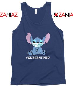 Stitch Quarantined Navy Blue Tank Top