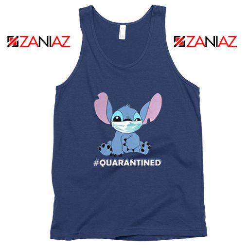 Stitch Quarantined Navy Blue Tank Top