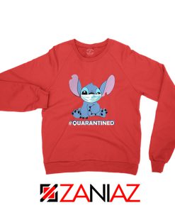 Stitch Quarantined Red Sweatshirt