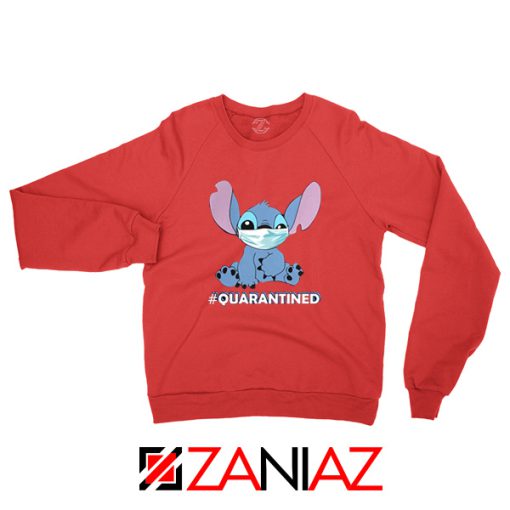 Stitch Quarantined Red Sweatshirt