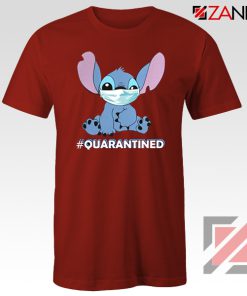 Stitch Quarantined Red Tshirt