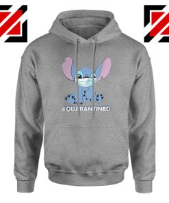 Stitch Quarantined Sport Grey Hoodie