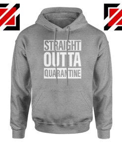 Straight Outta Quarantine Sport Grey Hoodie