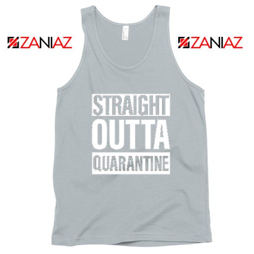 Straight Outta Quarantine Sport Grey Tank Top