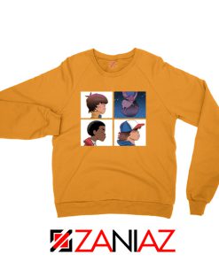 Stranger Things Characters Orange Sweater