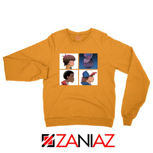 Stranger Things Characters Orange Sweater