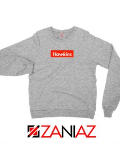 Stranger Things Hawkins SPort Grey Sweatshirt