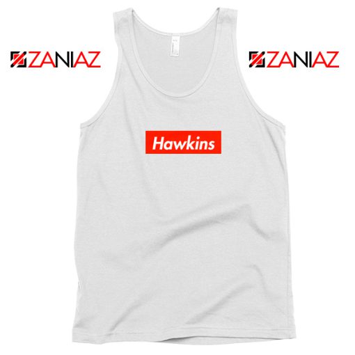 Stranger Things Hawkins White Tank Top