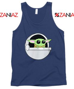 The Child Mando Navy Blue Tank Top