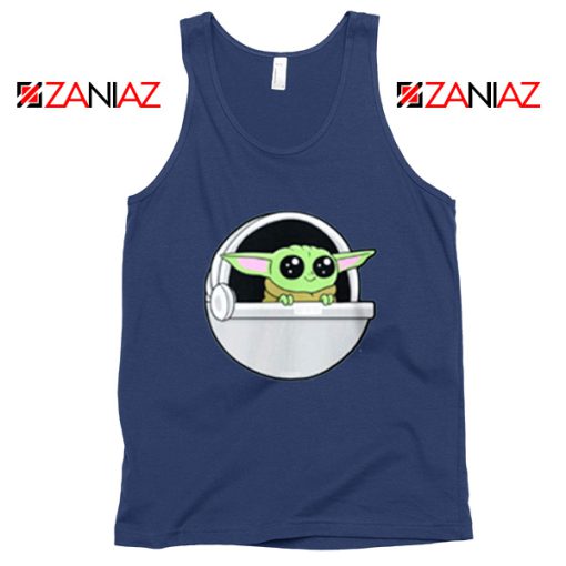 The Child Mando Navy Blue Tank Top