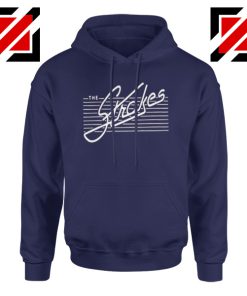 The Strokes Band Navy Blue Hoodie