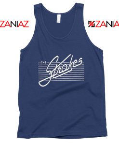 The Strokes Band Navy Blue Tank Top