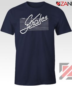 The Strokes Band Navy Blue Tshirt