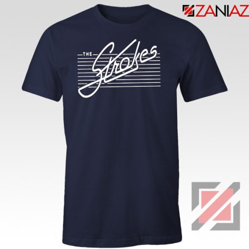 The Strokes Band Navy Blue Tshirt