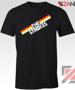 The Strokes Striped Graphic Tshirt