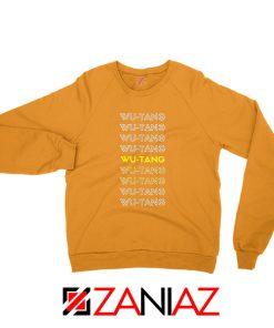 Typography Rapper Orange Sweatshirt