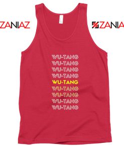 Typography Rapper Red Tank Top